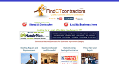Desktop Screenshot of findctcontractors.com